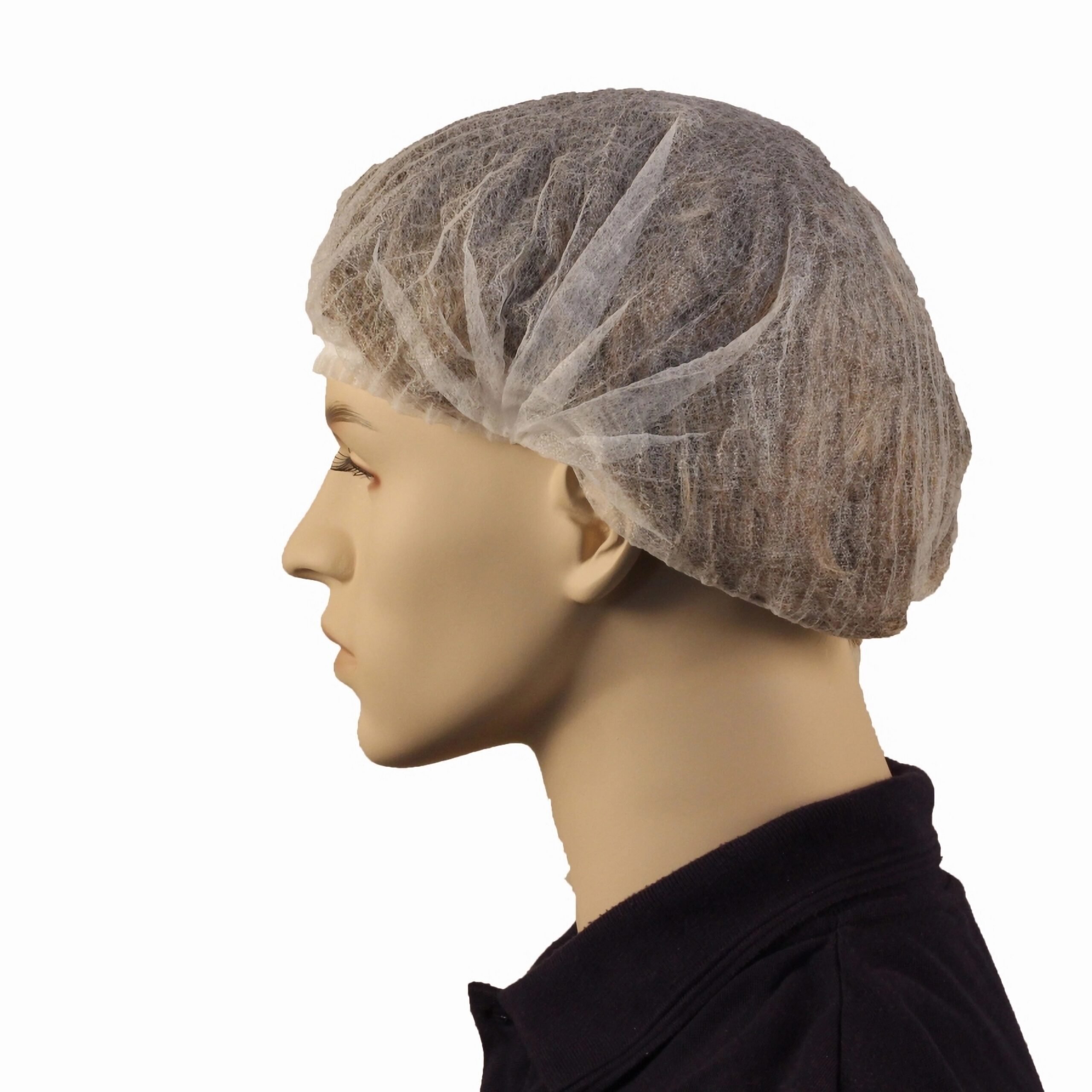 Disposable Crimped Hair Net - White