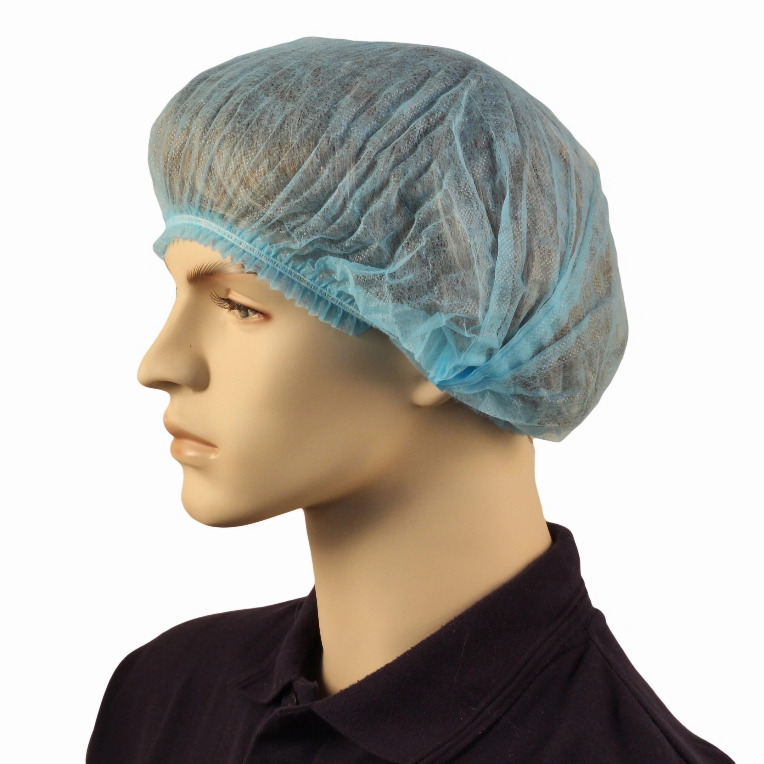 Disposable Crimped Hair Net -Blue