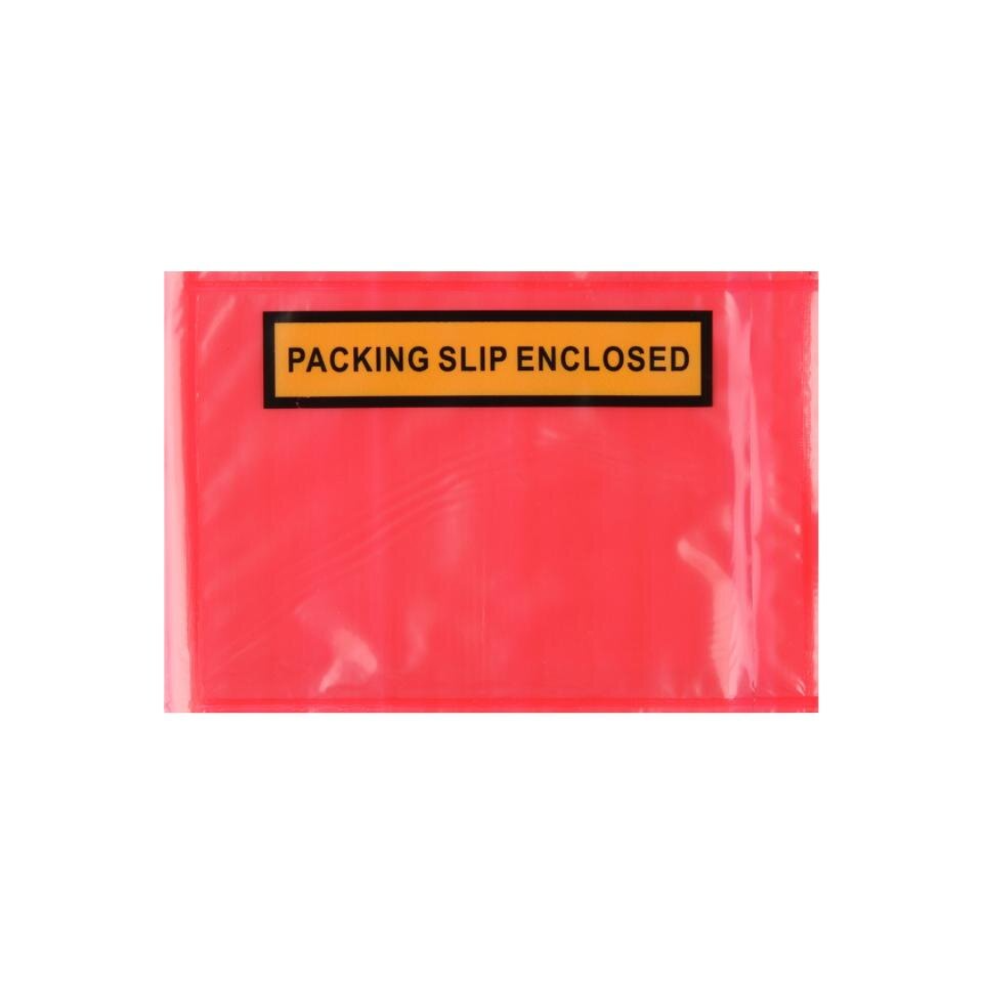 Doculopes PACKING SLIP ENCLOSED 115mm x 165mm - Red